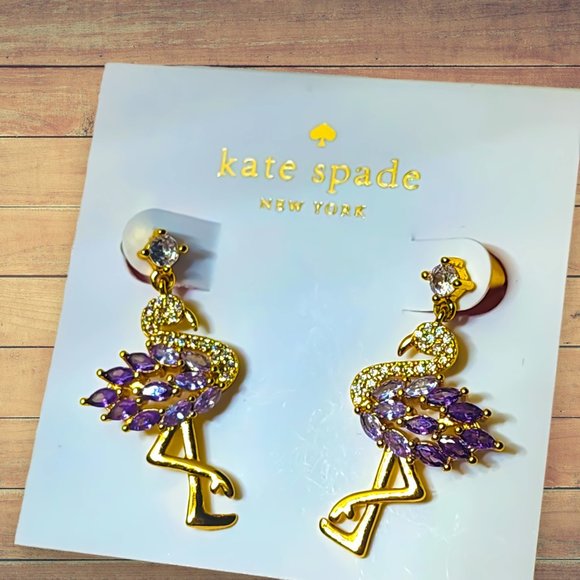 Kate Spade Stork Earrings BNWT - Picture 6 of 7